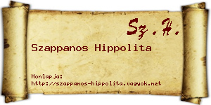 Szappanos Hippolita névjegykártya